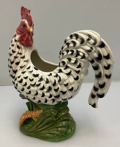 Vintage Fitz & Floyd Classics Large Rooster Planter 8 12 x 10 12