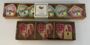 Misc. Vintage Fabric Ornaments In Original Boxes (NEW OLD STOCK)