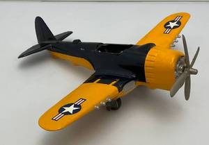 Vintage Hubley Kiddie Toy Airplane With Foilding Wings 10 x 11 12 (Very Nice Condition)