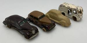 Vintage Auburn Rubber Toy Cars And More Biggest Is 4 34