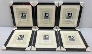 LA Collection Cambria Series 11 x 14 Black Picture Frames Matted To 8 x 10 (Factory Sealed)