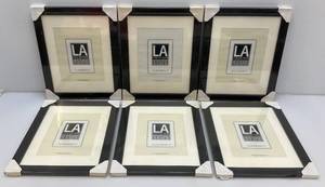 LA Collection Cambria Series 11 x 14 Black Picture Frames Matted To 8 x 10 (Factory Sealed)
