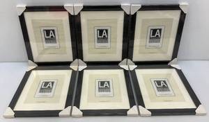 LA Collection Cambria Series 11 x 14 Black Picture Frames Matted To 8 x 10 (Factory Sealed)
