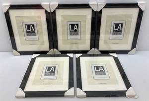 LA Collection Cambria Series 11 x 14 Black Picture Frames Matted To 8 x 10 (Factory Sealed)