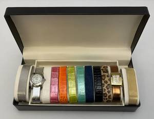 GOSSIP Brand Womens Watch With Changeable Bands In Original Box (NEW OLD STOCK)