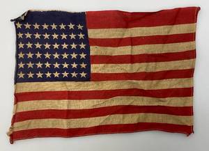 WWII Era 48 Star American Flag 7 x 10 12