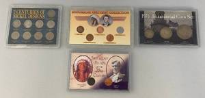 Misc. Collectible US Coin Sets Including 1976 Bicentennial Coin Set And More In Plastic Protective Cases