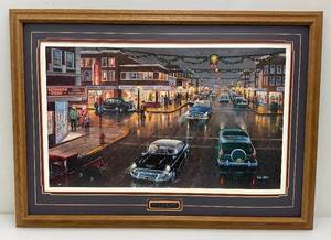 Relisted Do To No Show Framed Pencil Signed KEN ZYLLA Main Street In Season Limited Print 3059600 28 x 39 (No Glass)
