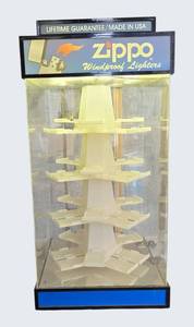 Vintage Zippo Lighter Display Box – Lighted & Rotating