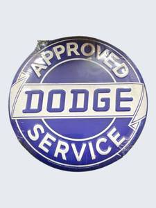 AUTHORIZED STYLE APPROVED DODGE SERVICE METAL SIGN