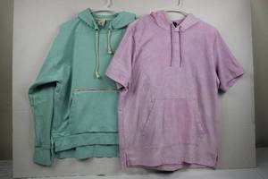 Nike Dri-FIT Mint Green Hoodie XL & Adidas Tie-Dye Purple Hoodie XL (Lot of 2)