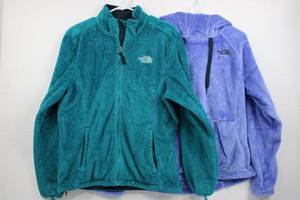 The North Face Women's Fleece Jackets - Teal & Blue (Lot of 2) Size L