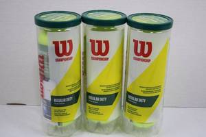 Wilson Championship Regular Duty Tennis Balls (Lot of 3)