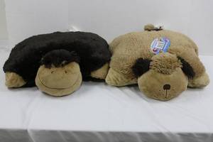 Pillow Pets Plush Dogs - Brown & Tan (Lot of 2)