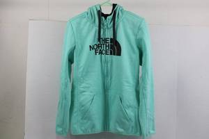 The North Face Womens Zip Hoodie - Teal, Size Large