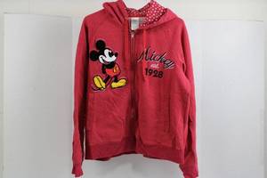 Disney Mickey Mouse Hoodie Zip-Up 6040 Cotton-Polyester XL