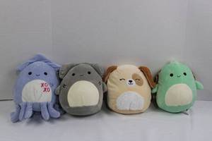 Squishmallows Plush 4-Pack - Assorted Color Animals (Original) 10 to 11 inches tall