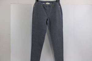 Michael Kors Navy White Micro-Check Pants - Size S
