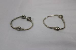 Pandora Bracelet - Disney Heart Bead Charms, Sterling Silver (Lot of 2)