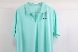 Nike Dri-FIT Standard Fit Polo BV0354-307 Mens L Turquoise Shirt