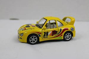 Die-Cast Yellow Racing Car KT5010 - Number 28 Graphics