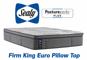 Sealy Posturepedic Plus Firm Euro Pillowtop King Mattress - MRSP $2,199.00 - No Reserve