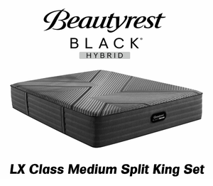 BRAND NEW - Beautyrest Black Hybrid LX-Class Medium Split King Mattress Set - MSRP $4,999.99 - No Reserve!