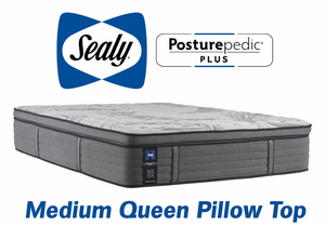 Sealy Posturepedic Plus Silver Pine Medium Pillow Top Queen Mattress - MSRP $1,499.99 - No Reserve