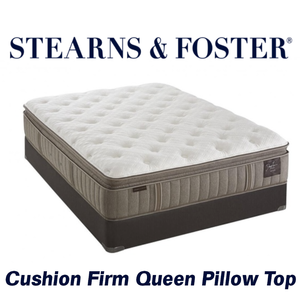 Stearns & Foster Estate Luxury Cushion Firm Pillow Top Queen Mattress - MRSP $2,200.00 - No Reserve
