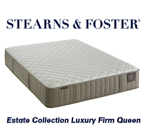 Stearns & Foster Estate Collection Luxury Firm Queen Mattress - MRSP $3,200.00 - No Reserve