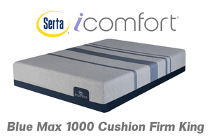 Serta iComfort Blue Max 1000 Cushion Firm King Mattress - MRSP $2,789.00 - No Reserve