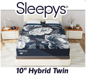 Brand New - Sleepys Basics 10 Hybrid Twin Mattress in a Box - MRSP $1,299.99 - No Reserve