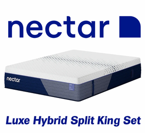 Nectar Hybrid Luxe Split King Mattress Set - MSRP $3,779.90 - No Reserve