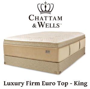 Chattam & Wells Josephine Luxury Firm Euro Top King Mattress - MSRP $6,299.00 - No Reserve