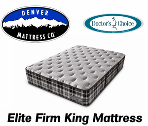 Denver Mattress Doctors Choice Elite Firm King Mattress - MSRP $1,899.99 - No Reserve