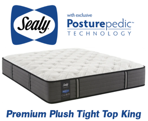 Sealy Posturepedic Premium Plush Tight Top King Mattress - MSRP $1,794.00 - No Reserve