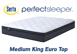 Serta Perfect Sleeper Medium Euro Top King Mattress - MSRP $1,499.99 - No Reserve