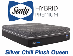 Sealy Hybrid Premium Silver Chill Plush Queen Mattress - MSRP $2,274.00 - No Reserve