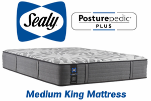 Sealy Posturepedic Plus Satisfied II Medium King Mattress - MSRP $1,899.99 - No Reserve