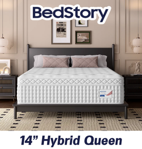 BedStory Pure Firm Hybrid 14 Queen Mattress - MSRP $469.99 - No Reserve