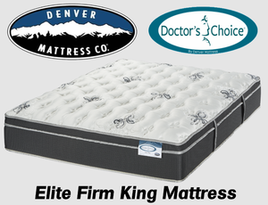 Denver Mattress Doctors Choice Elite Firm King Mattress - MSRP $1,899.99 - No Reserve
