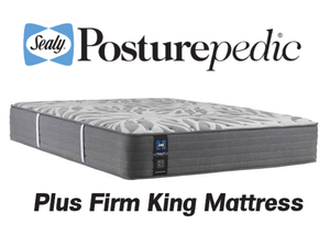 Sealy Posturepedic Plus Firm King Mattress - MSRP $1,599.00 - No Reserve