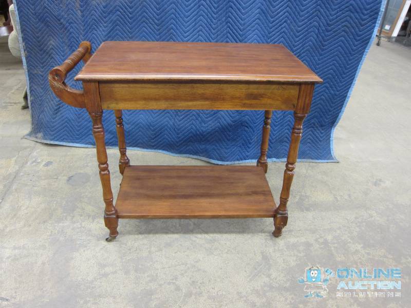 Wood Serving Cart