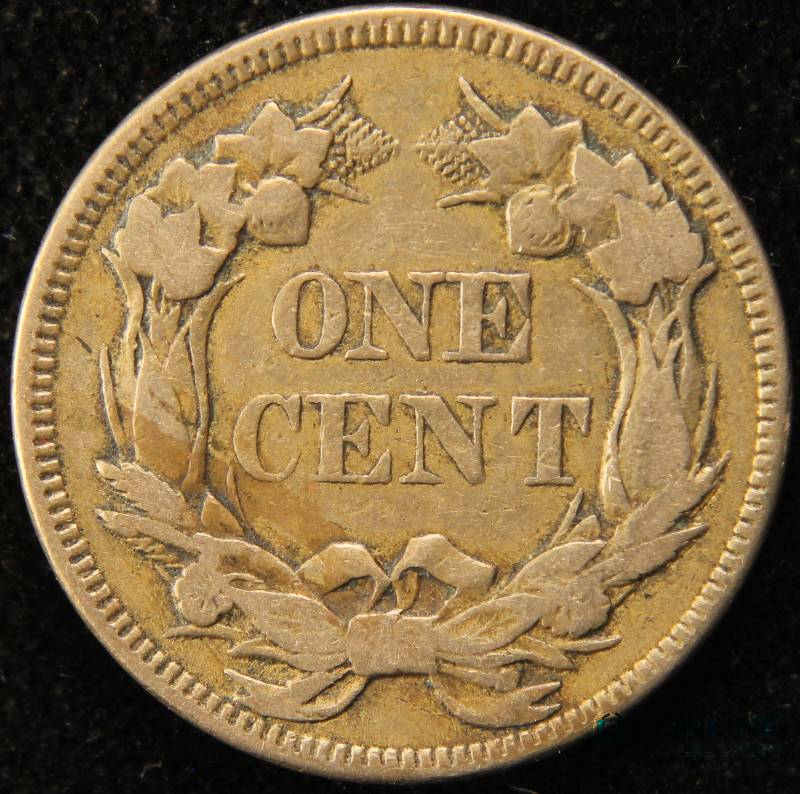 lot 12 image: 1857 FLYING EAGLE VF DETAILS