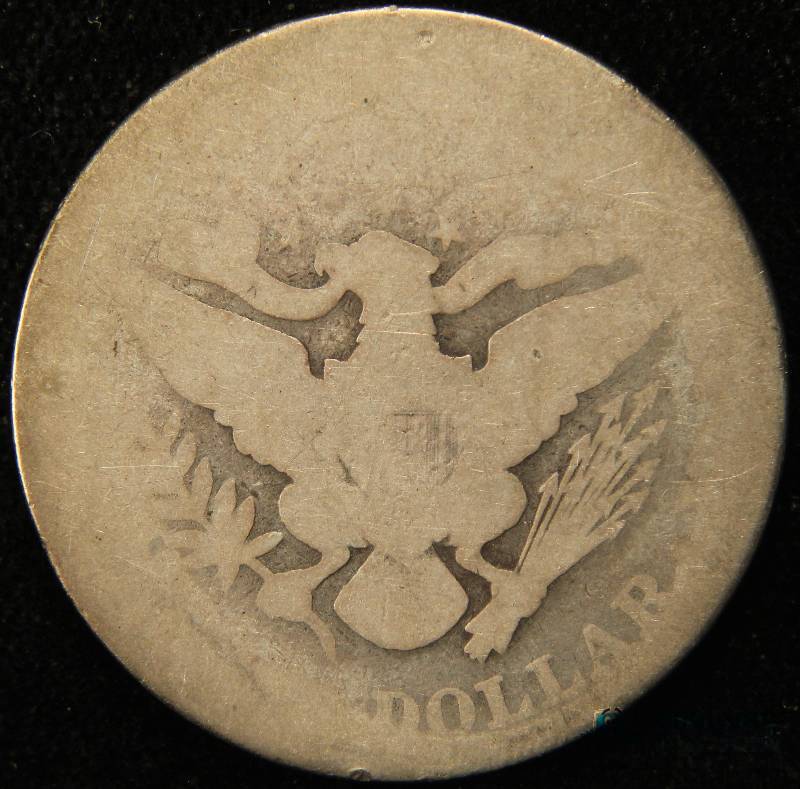 lot 24 image: 1893 BARBER SILVER HALF DOLLAR