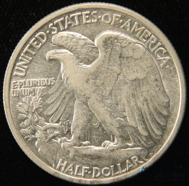 lot 29 image: 1945 WALKING LIBERTY SILVER HALF DOLLAR XF