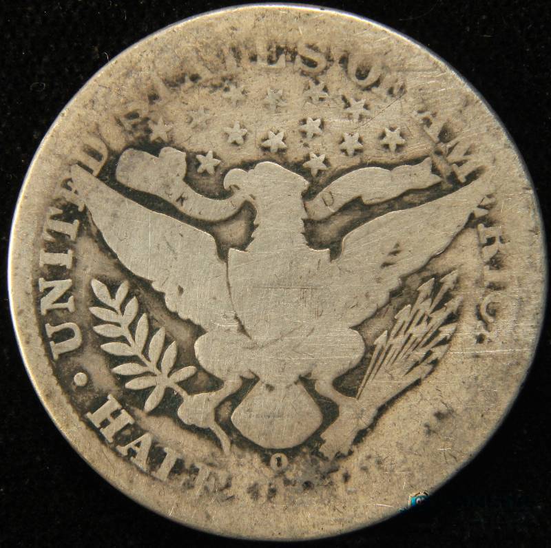 lot 31 image: 1896 O BARBER SILVER HALF DOLLAR
