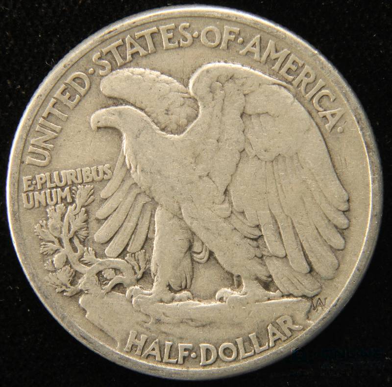 lot 40 image: 1944 WALKING LIBERTY SILVER HALF DOLLAR FINE