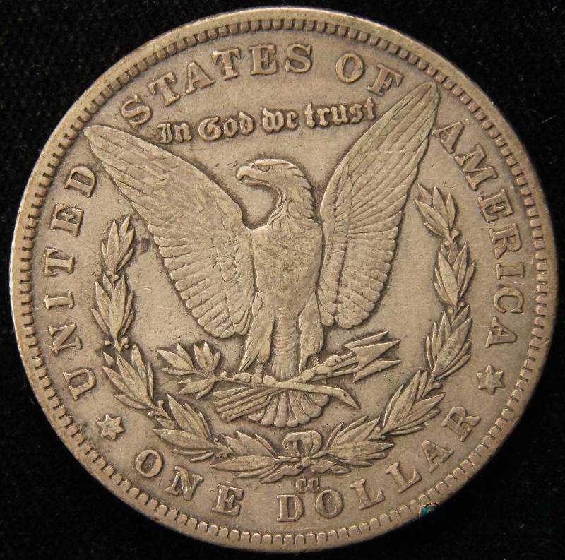 lot 41 image: 1882 CC CARSON CITY US MORGAN SILVER DOLLAR VF