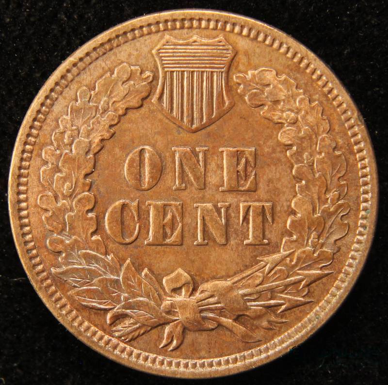 lot 42 image: 1907 INDIAN HEAD CENT BU UNC TONED